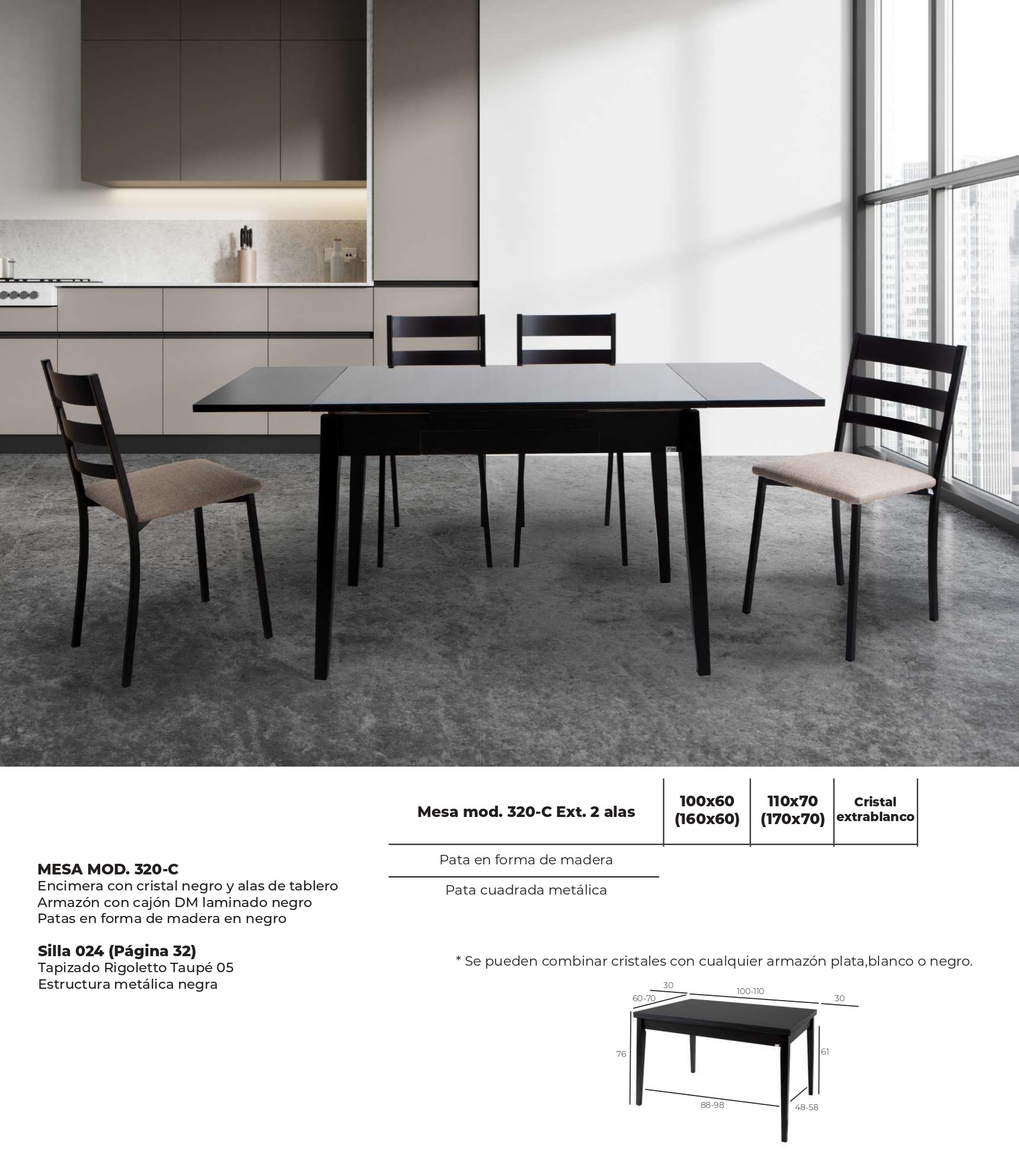 1033- 320-c Mesa de cocina